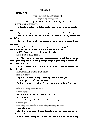 Kế hoạch bài dạy các môn Lớp 2 - Tuần 4 - Năm học 2024-2025 - Mai Thị Quyên