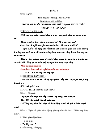 Kế hoạch bài dạy các môn Lớp 2 - Tuần 5 - Năm học 2024-2025 - Mai Thị Quyên