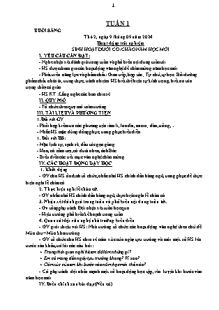Kế hoạch bài dạy các môn Lớp 3 - Tuần 1 - Năm học 2024-2025 - Hà Thị Thúy Giang