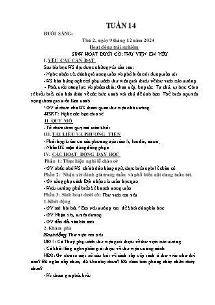 Kế hoạch bài dạy các môn Lớp 3 - Tuần 14 - Năm học 2024-2025 - Hà Thị Thúy Giang