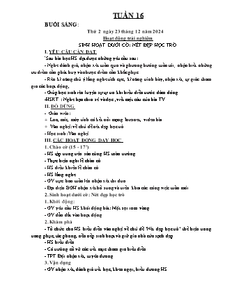 Kế hoạch bài dạy các môn Lớp 3 - Tuần 16 - Năm học 2024-2025 - Hà Thị Thúy Giang