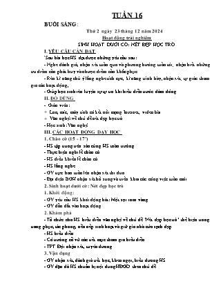 Kế hoạch bài dạy các môn Lớp 3 - Tuần 16 - Năm học 2024-2025 - Nguyễn Thị Sỹ