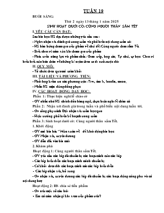 Kế hoạch bài dạy các môn Lớp 3 - Tuần 19 - Năm học 2024-2025 - Hà Thị Thúy Giang