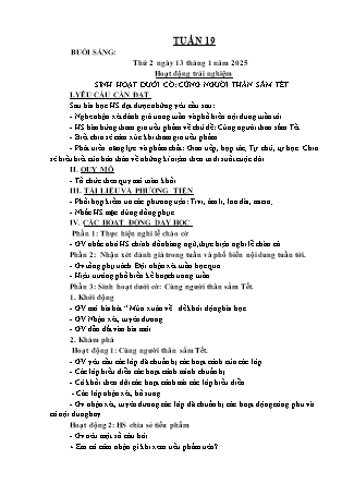 Kế hoạch bài dạy các môn Lớp 3 - Tuần 19 - Năm học 2024-2025 - Nguyễn Thị Sỹ