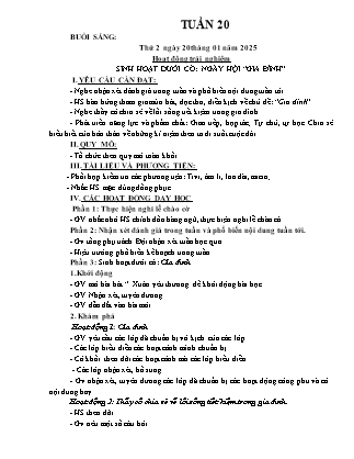 Kế hoạch bài dạy các môn Lớp 3 - Tuần 20 - Năm học 2024-2025 - Hà Thị Thúy Giang