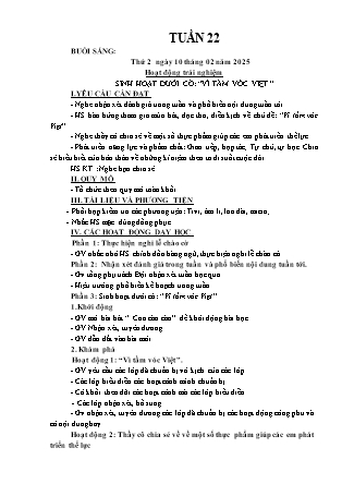 Kế hoạch bài dạy các môn Lớp 3 - Tuần 22 - Năm học 2024-2025 - Hà Thị Thúy Giang