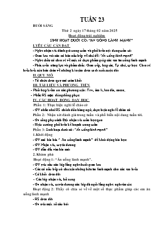 Kế hoạch bài dạy các môn Lớp 3 - Tuần 23 - Năm học 2024-2025 - Đỗ Thị Nhung