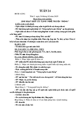 Kế hoạch bài dạy các môn Lớp 3 - Tuần 24 - Năm học 2024-2025 - Đỗ Thị Nhung
