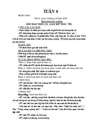 Kế hoạch bài dạy các môn Lớp 3 - Tuần 6 - Năm học 2024-2025 - Đỗ Thị Nhung