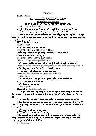 Kế hoạch bài dạy các môn Lớp 3 - Tuần 6 - Năm học 2024-2025 - Hà Thị Thúy Giang