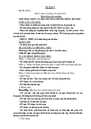Kế hoạch bài dạy các môn Lớp 3 - Tuần 7 - Năm học 2024-2025 - Nguyễn Thị Sỹ