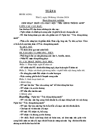 Kế hoạch bài dạy các môn Lớp 3 - Tuần 8 - Năm học 2024-2025 - Nguyễn Thị Sỹ