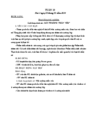 Kế hoạch bài dạy các môn Lớp 4 - Tuần 10 - Năm học 2024-2025 - Ngô Minh Nguyệt