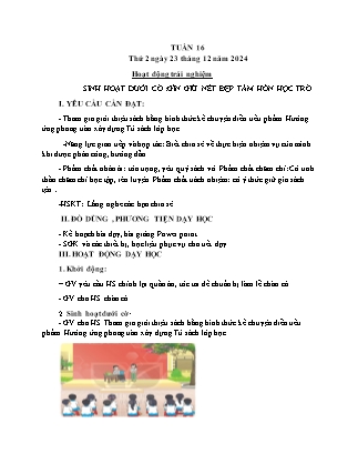 Kế hoạch bài dạy các môn Lớp 4 - Tuần 16 - Năm học 2024-2025 - Thiều Thị Thủy