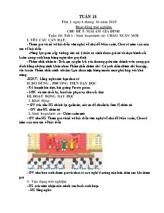 Kế hoạch bài dạy các môn Lớp 4 - Tuần 18 - Năm học 2024-2025 - Thiều Thị Thủy