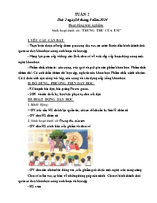 Kế hoạch bài dạy các môn Lớp 4 - Tuần 2 - Năm học 2024-2025 - Ngô Minh Nguyệt