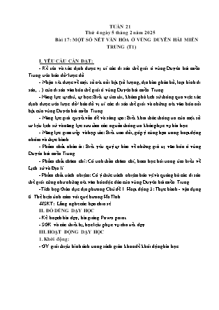 Kế hoạch bài dạy các môn Lớp 4 - Tuần 21 - Năm học 2024-2025 - Thiều Thị Thủy