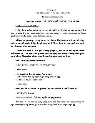 Kế hoạch bài dạy các môn Lớp 4 - Tuần 27 - Năm học 2024-2025 - Thiều Thị Thủy