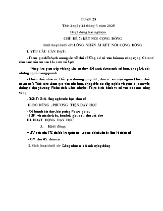 Kế hoạch bài dạy các môn Lớp 4 - Tuần 28 - Năm học 2024-2025 - Thiều Thị Thủy