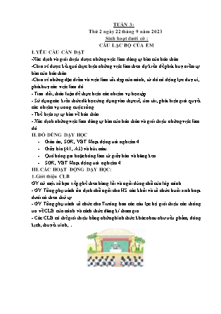 Kế hoạch bài dạy các môn Lớp 4 - Tuần 3 - Năm học 2024-2025 - Hoàng Thị Cẩm Thùy