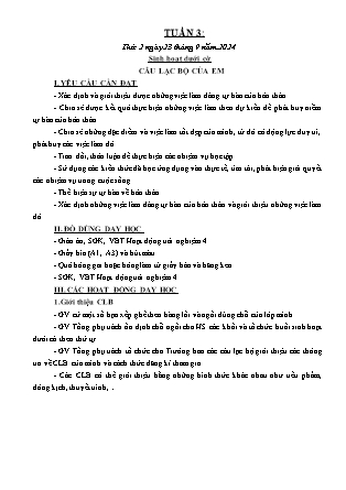Kế hoạch bài dạy các môn Lớp 4 - Tuần 3 - Năm học 2024-2025 - Ngô Minh Nguyệt