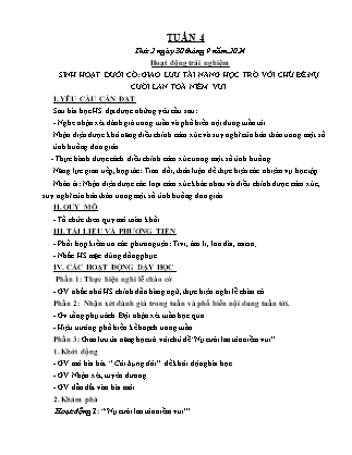 Kế hoạch bài dạy các môn Lớp 4 - Tuần 4 - Năm học 2024-2025 - Ngô Minh Nguyệt