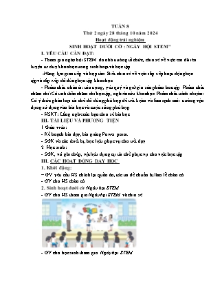 Kế hoạch bài dạy các môn Lớp 4 - Tuần 8 - Năm học 2024-2025 - Thiều Thị Thủy