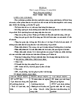 Kế hoạch bài dạy các môn Lớp 5 - Tuần 14 - Năm học 2024-2025 - Trần Thị Thương