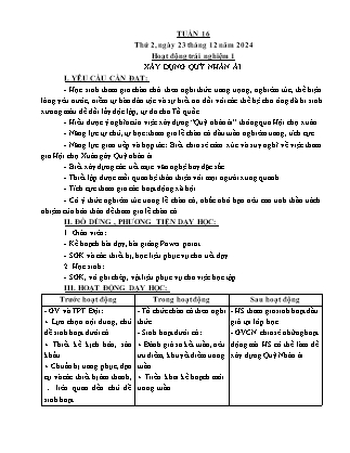 Kế hoạch bài dạy các môn Lớp 5 - Tuần 16 - Năm học 2024-2025 - Trần Thị Thương