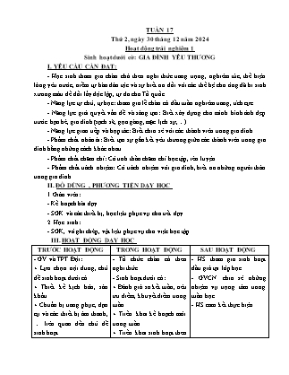 Kế hoạch bài dạy các môn Lớp 5 - Tuần 17 - Năm học 2024-2025 - Nguyễn Thị Thu Hoài