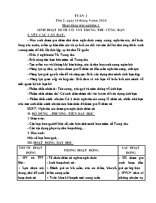 Kế hoạch bài dạy các môn Lớp 5 - Tuần 2 - Năm học 2024-2025 - Trần Thị Huyền