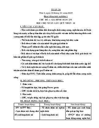 Kế hoạch bài dạy các môn Lớp 5 - Tuần 20 - Năm học 2024-2025 - Nguyễn Thị Thu Hoài
