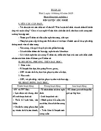 Kế hoạch bài dạy các môn Lớp 5 - Tuần 22 - Năm học 2024-2025 - Hà Văn Lâu