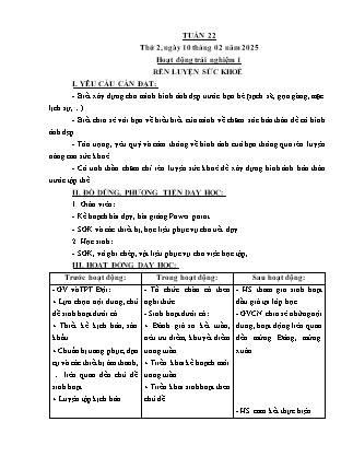 Kế hoạch bài dạy các môn Lớp 5 - Tuần 22 - Năm học 2024-2025 - Nguyễn Thị Thu Hoài