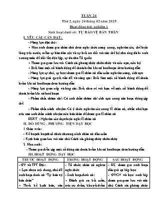 Kế hoạch bài dạy các môn Lớp 5 - Tuần 24 - Năm học 2024-2025 - Trần Thị Huyền