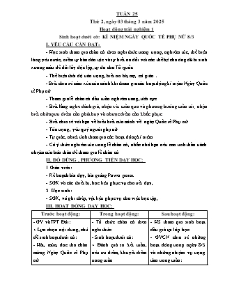 Kế hoạch bài dạy các môn Lớp 5 - Tuần 25 - Năm học 2024-2025 - Nguyễn Thị Thu Hoài