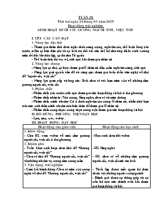 Kế hoạch bài dạy các môn Lớp 5 - Tuần 28 - Năm học 2024-2025 - Phan Thị Hồng Thương