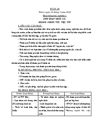 Kế hoạch bài dạy các môn Lớp 5 - Tuần 28 - Năm học 2024-2025 - Trần Thị Thương