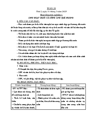 Kế hoạch bài dạy các môn Lớp 5 - Tuần 29 - Năm học 2024-2025 - Hà Văn Lâu