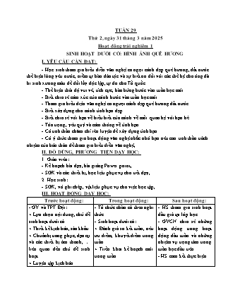 Kế hoạch bài dạy các môn Lớp 5 - Tuần 29 - Năm học 2024-2025 - Nguyễn Thị Thu Hoài