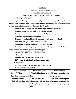 Kế hoạch bài dạy các môn Lớp 5 - Tuần 29 - Năm học 2024-2025 - Trần Thị Thương