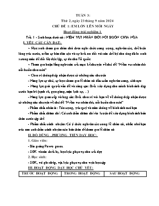 Kế hoạch bài dạy các môn Lớp 5 - Tuần 3 - Năm học 2024-2025 - Hà Văn Lâu