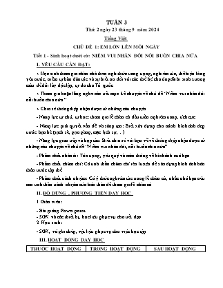 Kế hoạch bài dạy các môn Lớp 5 - Tuần 3 - Năm học 2024-2025 - Nguyễn Thị Thu Hoài