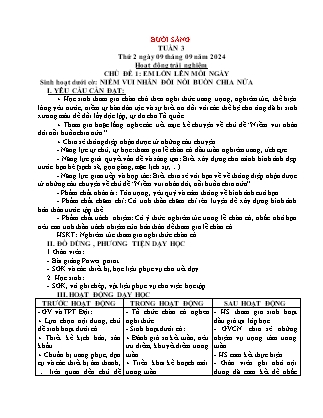 Kế hoạch bài dạy các môn Lớp 5 - Tuần 3 - Năm học 2024-2025 - Trần Thị Huyền