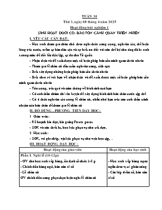 Kế hoạch bài dạy các môn Lớp 5 - Tuần 30 - Năm học 2024-2025 - Hà Văn Lâu