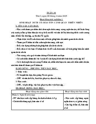 Kế hoạch bài dạy các môn Lớp 5 - Tuần 30 - Năm học 2024-2025 - Nguyễn Thị Thu Hoài