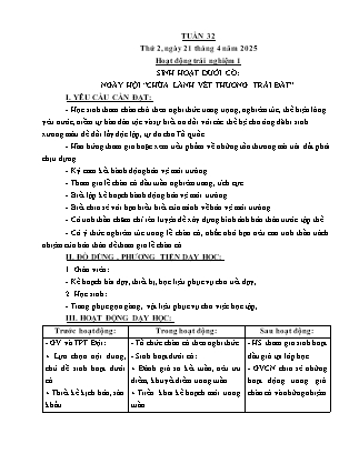 Kế hoạch bài dạy các môn Lớp 5 - Tuần 32 - Năm học 2024-2025 - Hà Văn Lâu