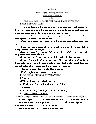 Kế hoạch bài dạy các môn Lớp 5 - Tuần 6 - Năm học 2024-2025 - Trần Thị Huyền