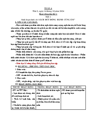Kế hoạch bài dạy các môn Lớp 5 - Tuần 6 - Năm học 2024-2025 - Trần Thị Thương