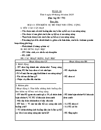 Kế hoạch bài dạy Đạo đức Lớp 2 + Lớp 4 - Tuần 30 - Năm học 2024-2025 - Phan Xuân Hiệp